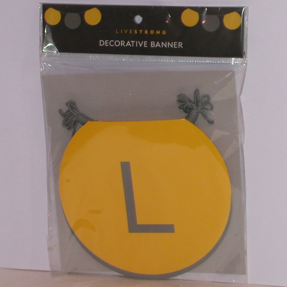 Livestrong Decorative 10 Foot Reversible Banner Cancer Survivor Party Awareness